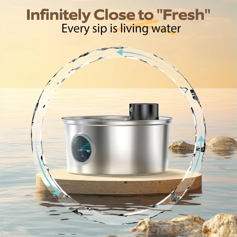 New Wireless - Cat Water Fountain Automatic Sensor
