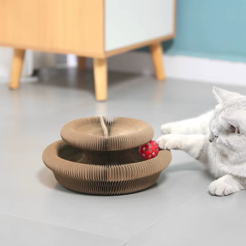 CareTailz™ Expandable Cat Scratching Toy with Free Ball